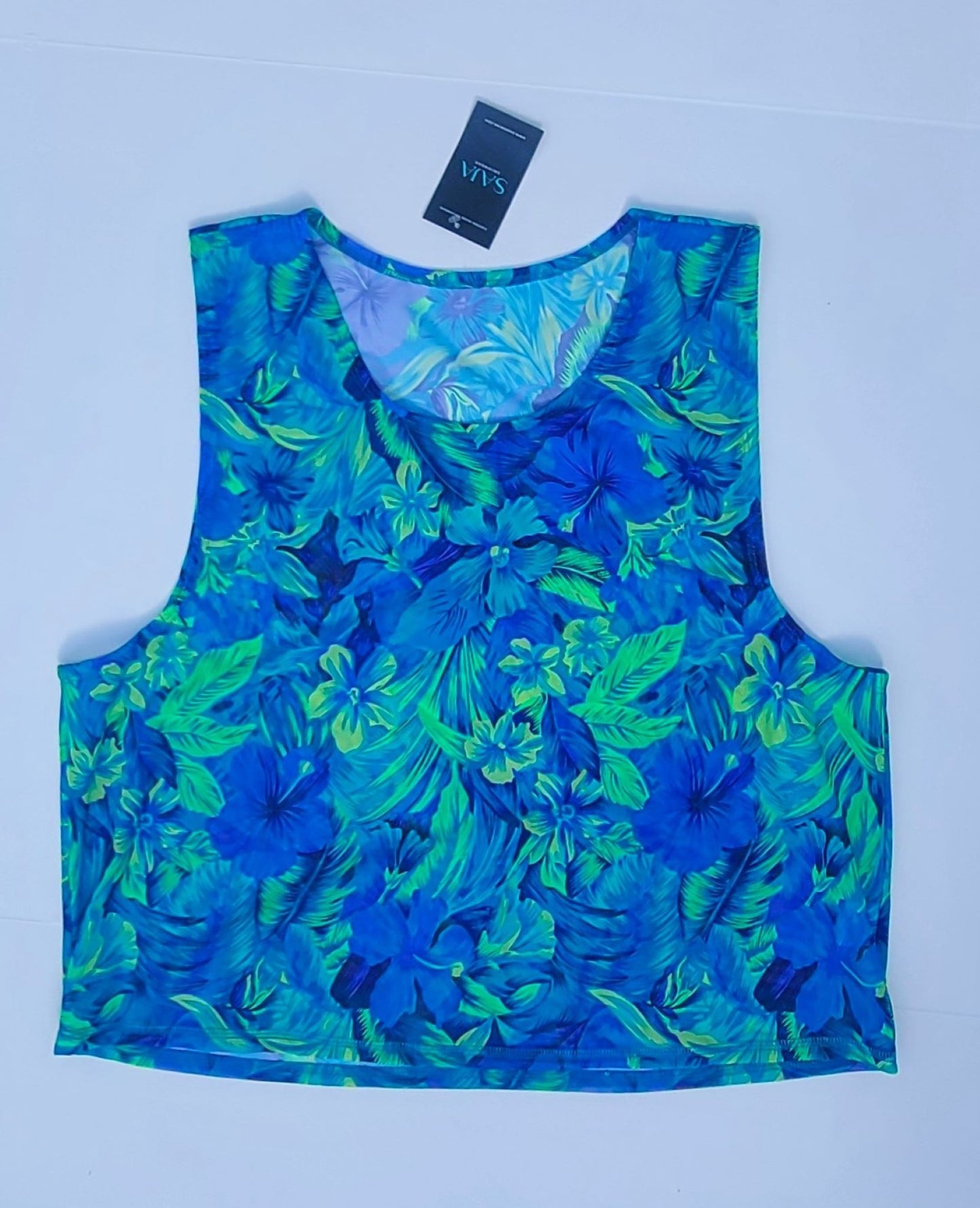 Print Mesh Tank Top