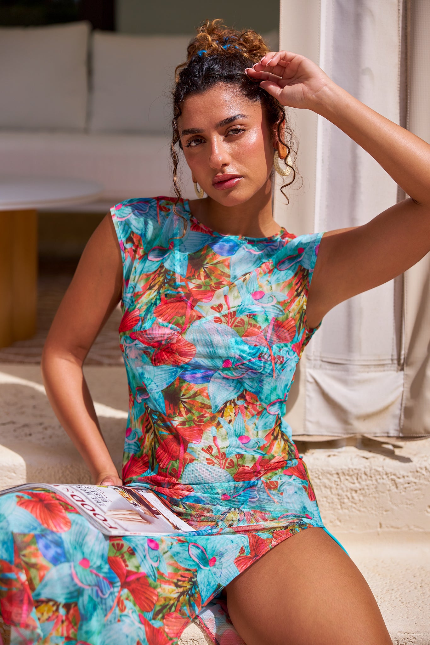 Monaco Hibiscus Dress