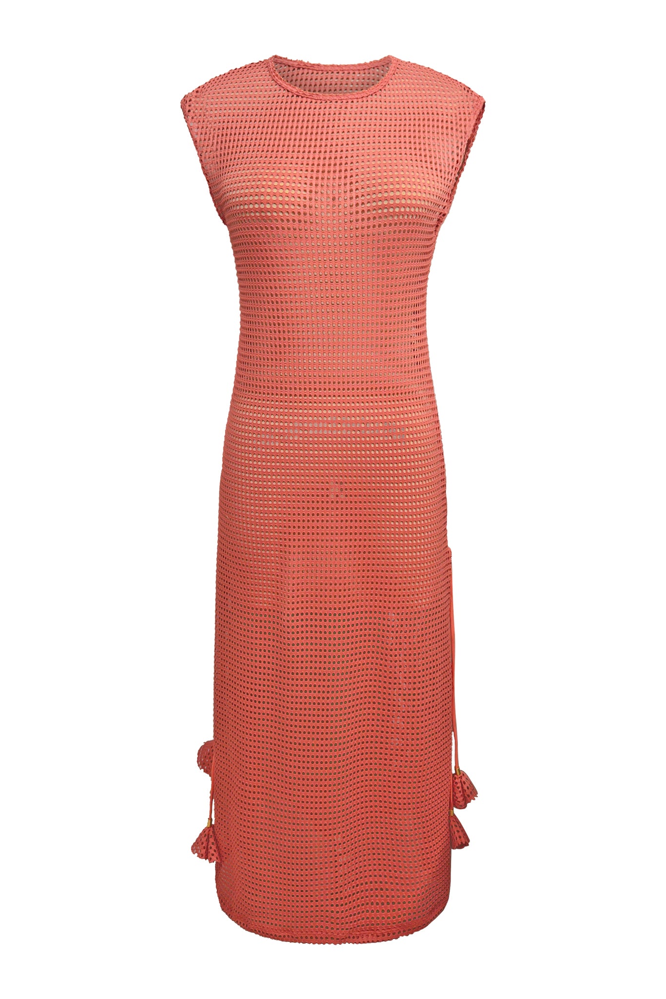 Coral Whisper Dress