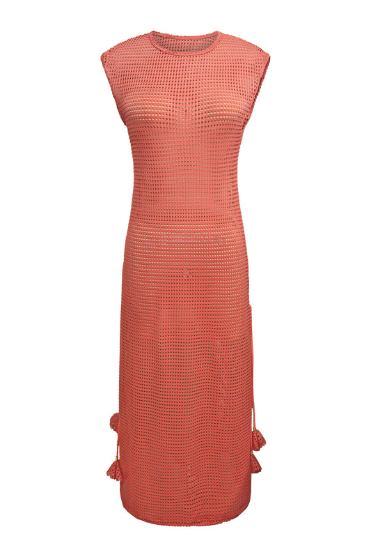 Coral Whisper Dress