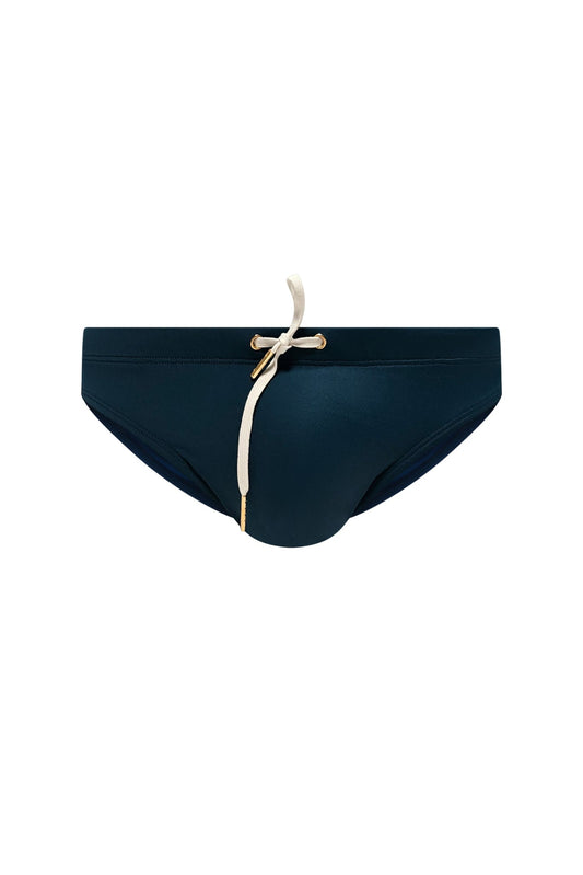 Dark Teal Low Cut Swim Brief