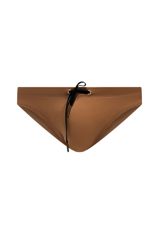 Tan Low Cut Swim Brief