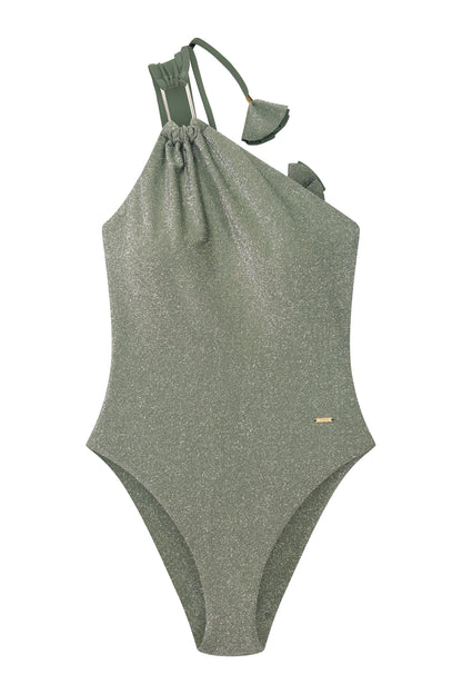 Lyra Metallic Sage & Lilac One Piece