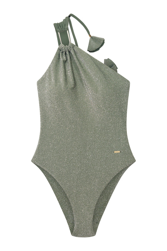 Lyra Metallic Sage & Lilac One Piece