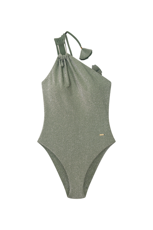 Lyra Metallic Sage & Metallic Lilac One Piece