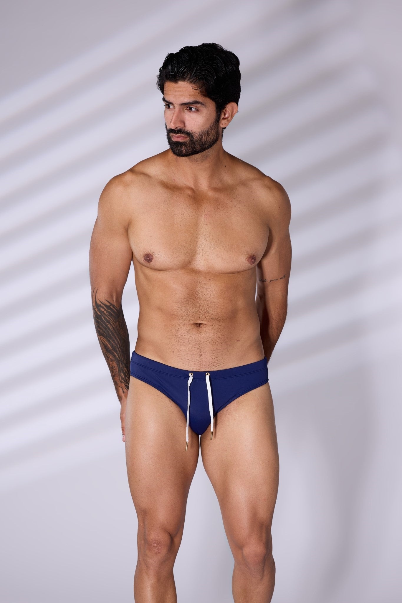 Low Cut Swim Brief Cool Tones
